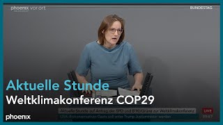 Aktuelle Stunde Weltklimakonferenz COP29 am 141124 [upl. by Northway]