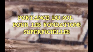 PORTANCE DU SOL POUR LES FONDATIONS SUPERFICIELLES DTU [upl. by Arianne]