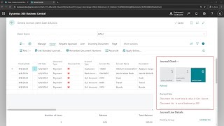 Business Central short video Check general journals while you work Enable Data Check [upl. by Pennie264]