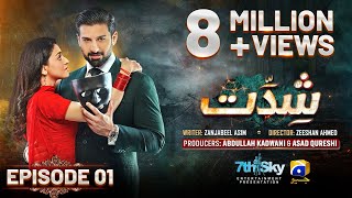 Shiddat Episode 01 Eng Sub  Muneeb Butt  Anmol Baloch  12th February 2024  HAR PAL GEO [upl. by Vera]