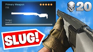 the 1 SHOT quotSLUGquot SHOTGUN SNIPER BEST 725 CLASS SETUP 20 KILL GAMEPLAY MODERN WARFARE WARZONE [upl. by Anelad]