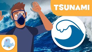 TSUNAMI 🌊 What Is a Tsunami 😲 Natural Disasters in 1 Minute [upl. by Boarer]