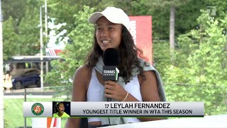 Leylah Fernandez 2022 Roland Garros Third Round Win [upl. by Rhetta]