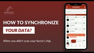 How to synchronize EQUIMETRE data when the horses chip has not been scanned [upl. by Thorr]