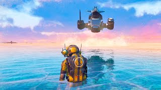 No Mans Sky Water Update 50 4K [upl. by Idisahc]