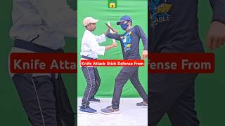 Knife attack selfdefense with stick 😱 selfdenfense bachchan selfdefensetechniques taekwondo [upl. by Iverson]