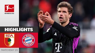 FC Augsburg  FC Bayern München 23  Highlights  Matchday 19 – Bundesliga 202324 [upl. by Draned]