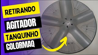 Como retirar batedor  agitador tanquinho COLORMAQ [upl. by Tesler]