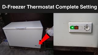 DFreezer thermostat complete setting in UrduHindi [upl. by Buyers]