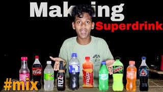 Mixing All Cold Drinks To Make A SUPER DRINK 🏋️ [upl. by Ocirled]