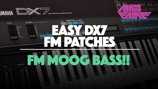 MF FREQ BASS  DX7 Moog Bass Patch [upl. by Waltner]