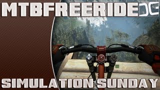 MTBFreeride  A Downhill Freeride Mountain Biking Simulation [upl. by Bautram]