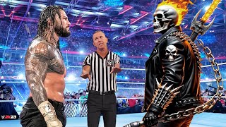 WWE 2K24  Roman Reigns vs Ghost Rider  FULL MATCH  WWE Sep 3 2024 [upl. by Hesler]