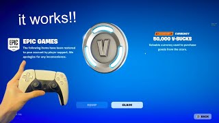 SECRET CODE HOW TO GET FREE VBUCKS IN FORTNITE CHAPTER 5 2024 Working Glitch [upl. by Lizned]