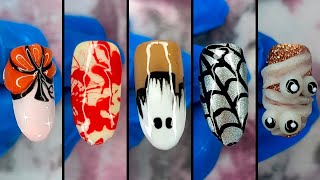 5 Spooky Halloween Nailart Designs for the Perfect October Look [upl. by Sokul]