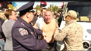 Избиение Нестора Шуфрича в Одессе 30092014 \ Beating of Nestor Shufrych in Odessa 30092014 [upl. by Drain]