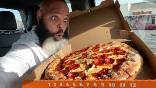 Little Caesars NEW Raw amp Nasty Pizza  Stuffed Crazy Crust [upl. by Rednazxela]