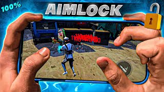 PERFECT  AIM LOCK 🔒 FOR MOBILE  FREE FIRE NEW HEADSHOT TRICK [upl. by Phelgon]