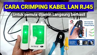 Cara crimping kabel LAN rj45 [upl. by Penhall989]