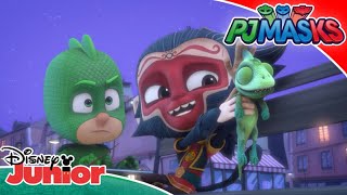 🦎 Gekko Loves Lionel  PJ Masks  Disney Junior Africa [upl. by Htebarual427]