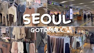 SHOPPING IN KOREA 🇰🇷winter clothes shopping in koreaGoto Mall Underground Shoppingcute stationery [upl. by Gannes]