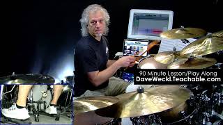 Dave Weckl Teaches Latin Inspired Jazz Part 2 [upl. by Ahsinar]