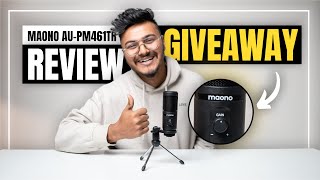 Maono PM461TR Review amp Giveaway 2024  Best Budget USB Microphone For YouTube Videos [upl. by Lai]