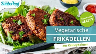 😍😍 Super saftige vegetarische Frikadellen im Thermomix® Der PERFEKTE Fleischersatz aus Kidneybohnen [upl. by Ebaj]