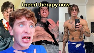 REACTING TO TIKTOK THIRST TRAPS PT 3 disturbing🥰 [upl. by Carolynn]