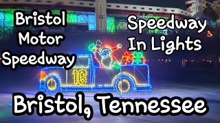 Speedway In Lights Bristol Motor Speedway Bristol Tennessee [upl. by Gnoy]