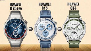 Huawei Watch GT 5 Pro vs Huawei Watch GT 5 vs Huawei Watch GT 4  Comparison [upl. by Soane]