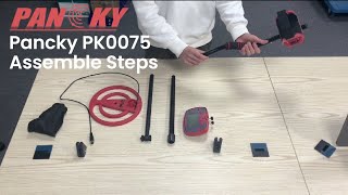 Pancky PK0075 Metal Detector Assemble Steps [upl. by Womack]