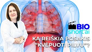 Ką reiškia posakis quotkvėpuoti pilvuquot ir kas yra diafragma  BIOSHORTai 12  Gyd Pulmonologė [upl. by Eelir]