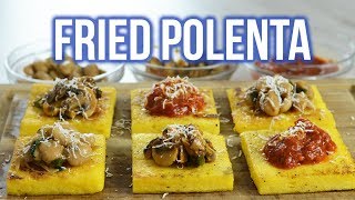 Fried Polenta Cakes [upl. by Nosyrb655]