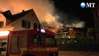 Großbrand in Niefern  Schreinerei steht in Flammen [upl. by Nnahs]