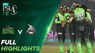 Full Highlights  Multan Sultans vs Lahore Qalandars  Match 34 Final  HBL PSL 7  ML2T [upl. by Encratis177]