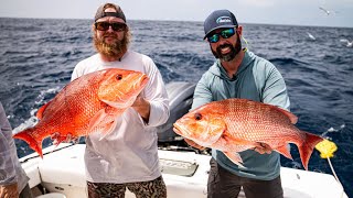 MASSIVE Red Snapper Caught 3 ways in Mayport Florida [upl. by Balliett]