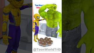 SpiderMan Secretly Eats Hulk’s Choco Macaron 🍫🍪 gta [upl. by Nitnilc]