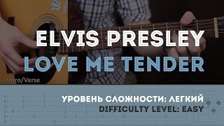 Как играть на гитаре Elvis Presley – Love Me Tender Guitar tutorial [upl. by Niwde]