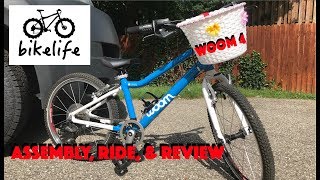 WOOM 4 Bike Review amp Assembly  Super Light Kids Bike [upl. by Adaran]