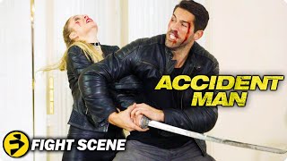 ACCIDENT MAN  Scott Adkins v Amy Johnston  Mike vs Jane the Ripper  Fight Scene [upl. by Sirej]