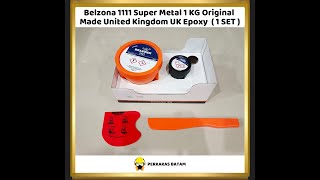 Belzona 1111 Super Metal 1 KG Original Made United Kingdom UK Epoxy 1 SET [upl. by Karlene]