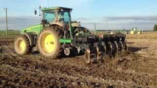 John Deere 8330  Great Plains Subsoiler [upl. by Ardnait125]