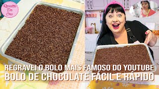 BOLO DE CHOCOLATE FÁCIL E RÁPIDO FEITO A MÃO [upl. by Natrav]