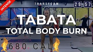 60min TotalBody Burn TABATA  ABS  Light Weights Body Sculpting Weight Loss  Shred Belly Fat 🔥 [upl. by Nolek]