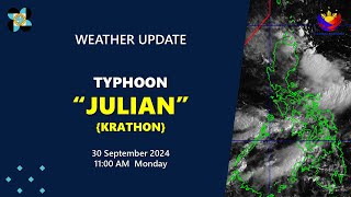 Press Briefing Typhoon JulianPH KRATHON 1100 AM Update September 30 2024  Monday [upl. by Naniac45]