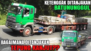 Duet Dengan MB Actros Trailer UD Quester Ketenggak Di Batununggul Apakah Lancar Di Tepung Kanjut [upl. by Reina242]