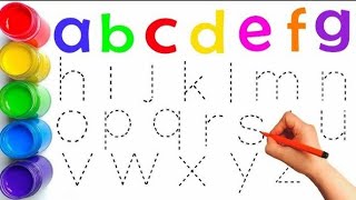 Collection of uppercase amp lowercase alphabet dotted lines ABCD alphabet writing alphabet song A Z [upl. by Ibbison]