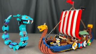 LEGO Creator 3in1 Viking Ship and Midgard Serpent Review  Set 31132 can you still get this set [upl. by Staci789]