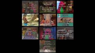 Barney and Sesame Street Remix Credits With Audio Low Tone Barney Songs 1 [upl. by Eelesor262]